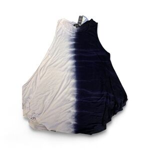 Lane Bryant Blue and White Gradient Top